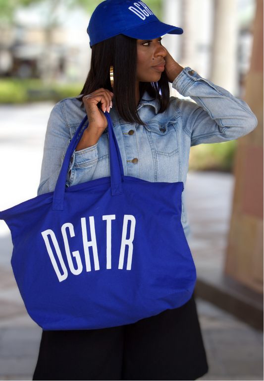 I Am His Daughter Tote Bag – Zippered with Interior Pocket
