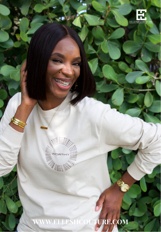 WORTHY Long Sleeve Tee Beige