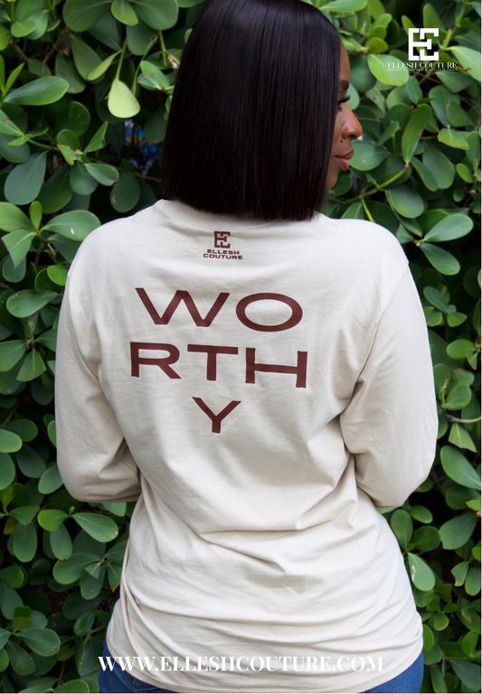 WORTHY Long Sleeve Tee Beige
