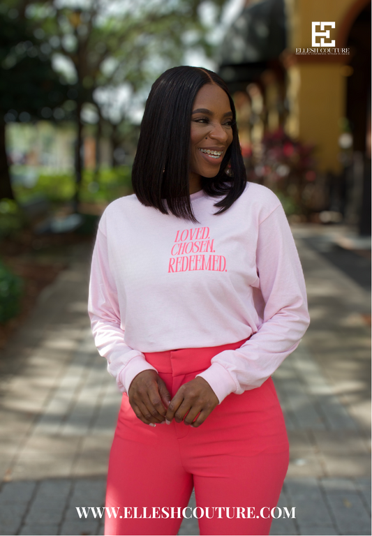 The Pretty and Purposed Tee (Long Sleeve – Pink)