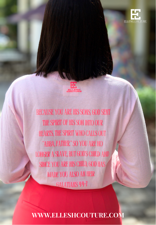 The Pretty and Purposed Tee (Long Sleeve – Pink)