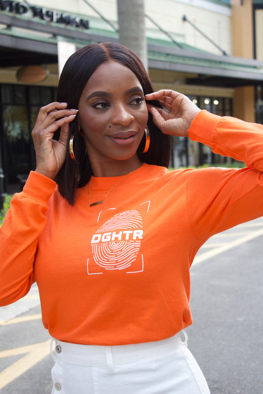 Made in His Image – (Long Sleeve -Orange)