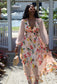 She's Blooming Floral Cut-Out Maxi Dress