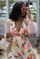 She's Blooming Floral Cut-Out Maxi Dress